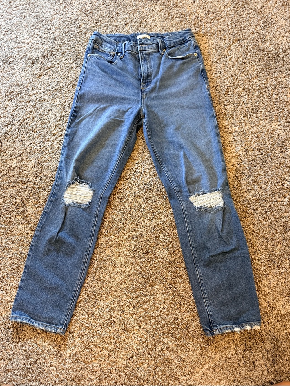 Good American Medium Blue High-Rise Jeans